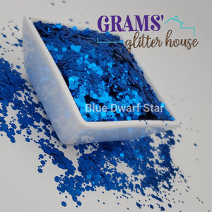 Blue Dwarf Star - Grams' Glitter House Polyester Glitter Grams' Glitter House