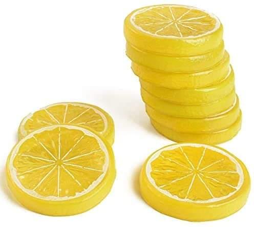 Grams' Glitter House Artificial Lemon Slices Artificial Fruit Slices