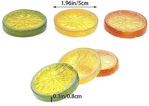 Grams' Glitter House Artificial Orange Slices Artificial Fruit Slices