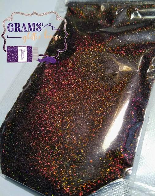 2 oz Grams' Glitter House Autumn Harvest | Brown | Holographic Polyester Glitter