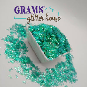 Teal 15 grams Grams' Glitter House Awareness Ribbons Polyester Glitter
