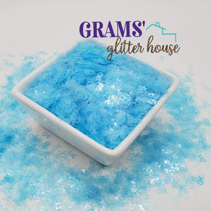 Baby Blue 15 grams Grams' Glitter House Awareness Ribbons Polyester Glitter