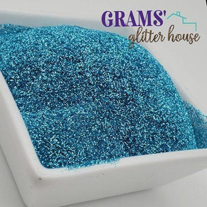 2oz Grams' Glitter House Baja Blue | Fine | Metallic Glitter Polyester Glitter
