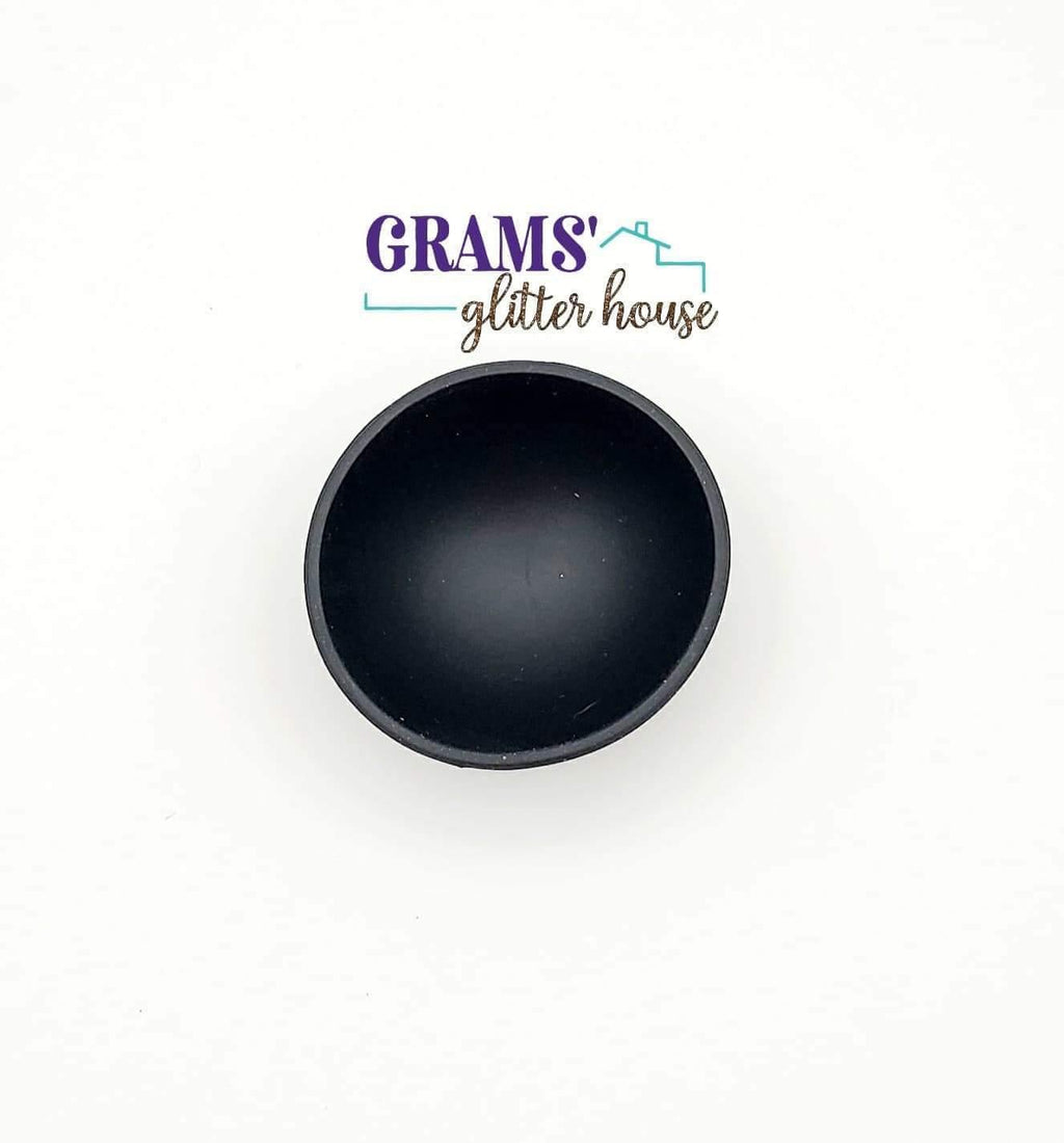 Black Grams' Glitter House Black Silicone Bowl