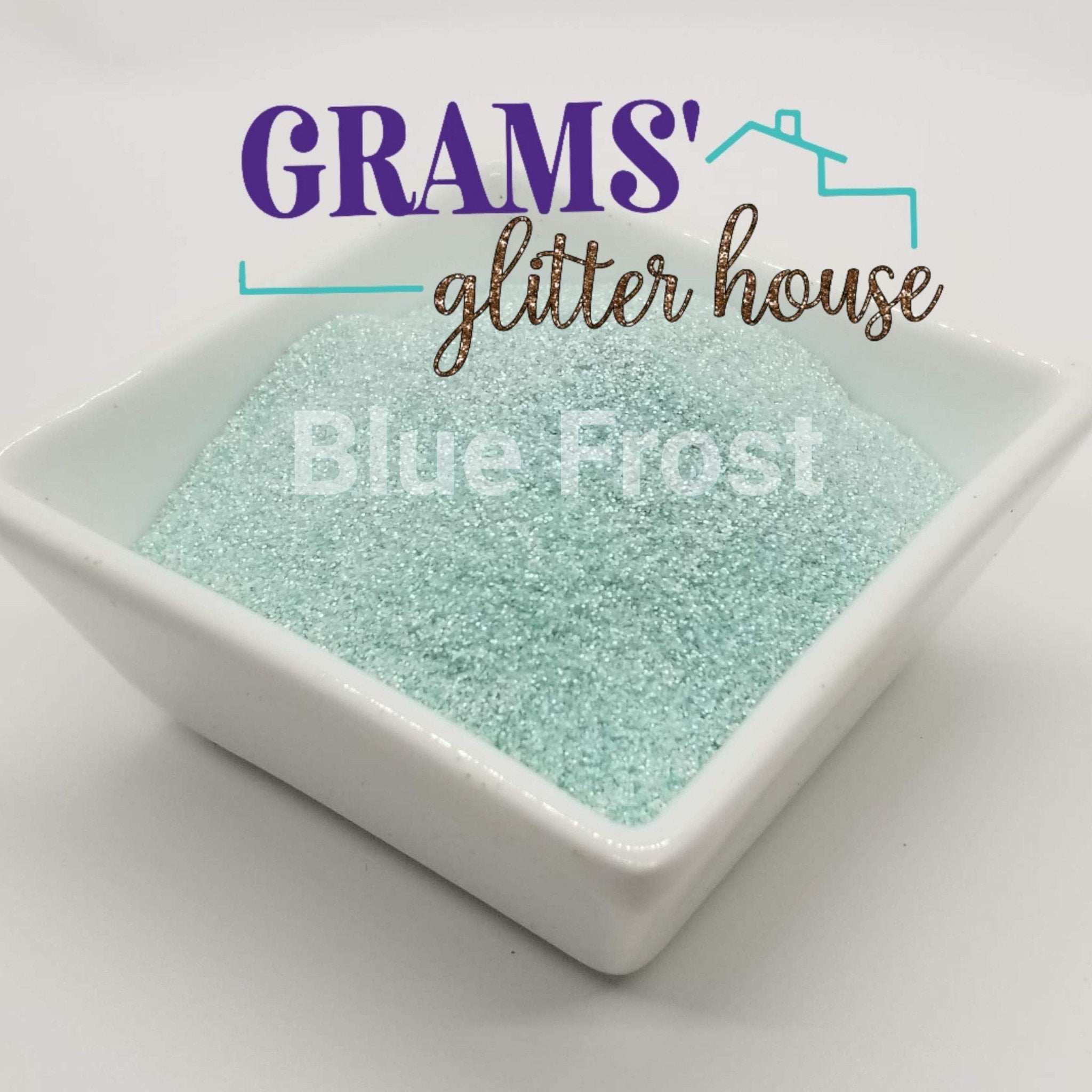 Grams' Glitter House Blue Frost | Metallic | Fine Glitter Polyester Glitter