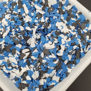 Grams' Glitter House Blue Line Man Chips polyester glitter