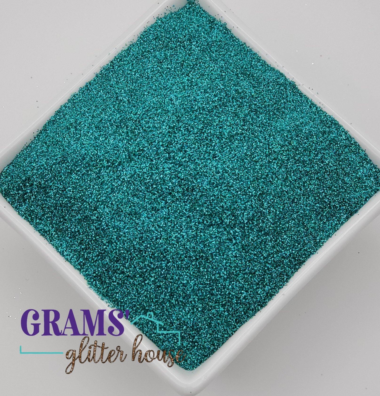4 oz Grams' Glitter House Caribbean Turquoise Polyester Glitter