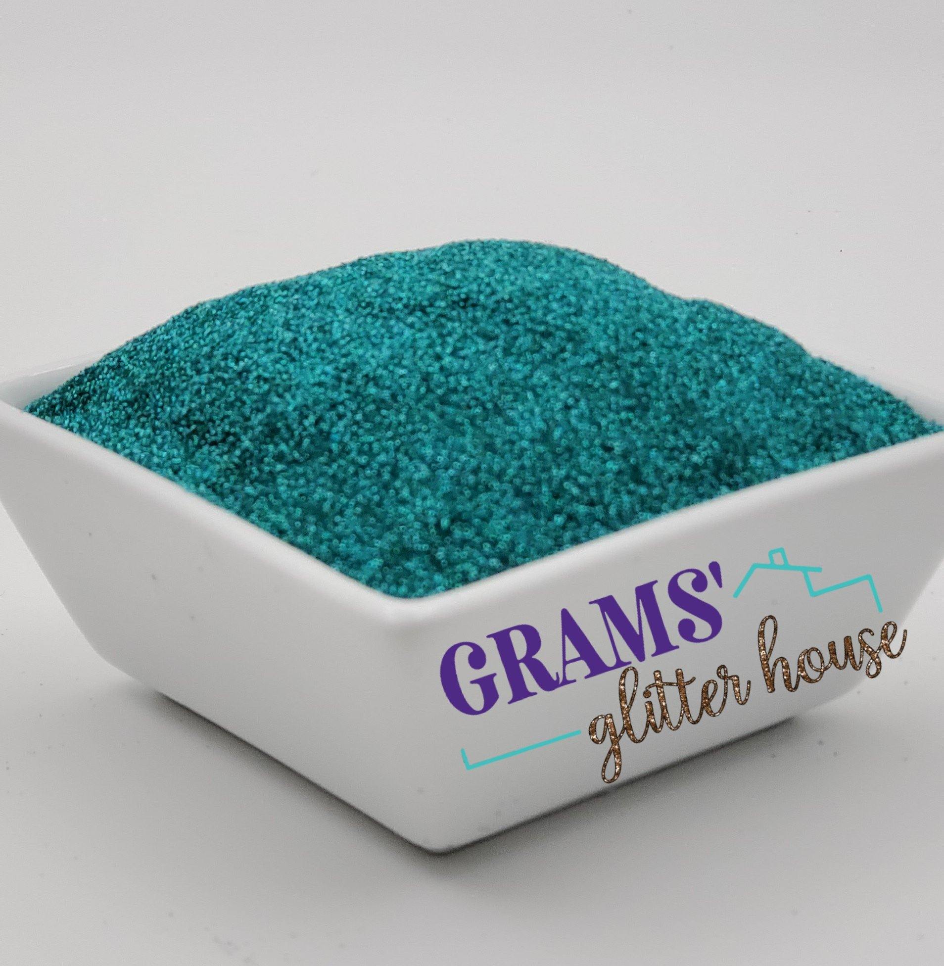 Grams' Glitter House Caribbean Turquoise Polyester Glitter
