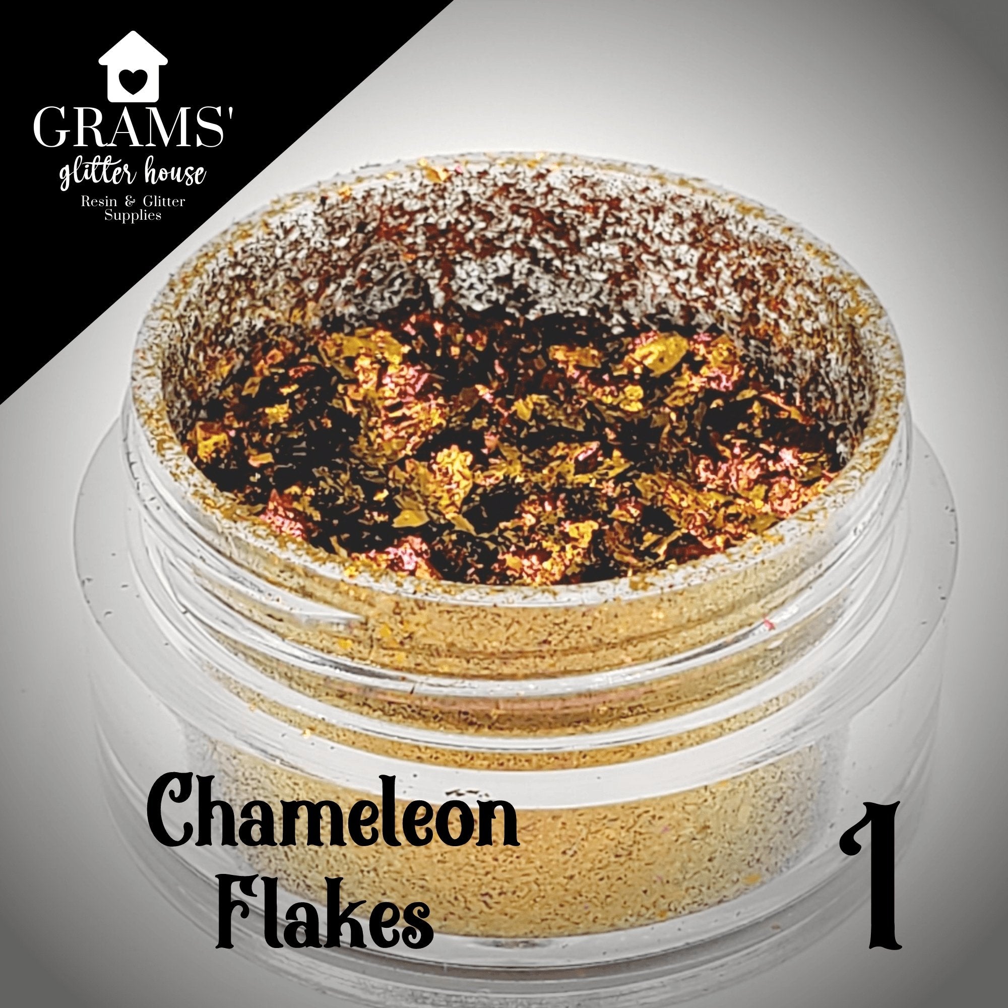 Grams' Glitter House Chameleon Flake 1 | Mold Flakes Chameleon Flakes