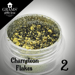 Grams' Glitter House Chameleon Flake 2 | Mold Flakes Chameleon Flakes