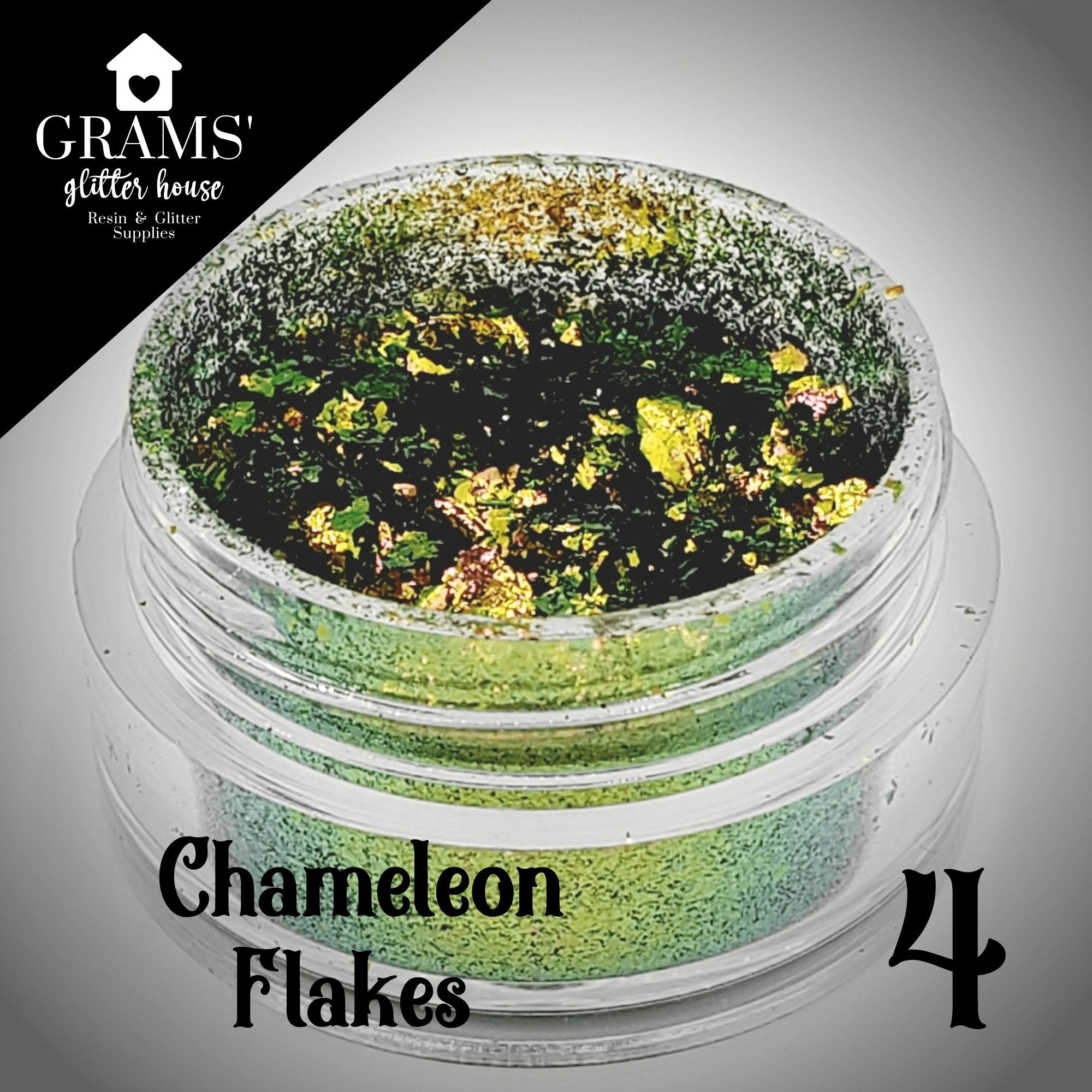Grams' Glitter House Chameleon Flake 4 | Mold Flakes Chameleon Flakes