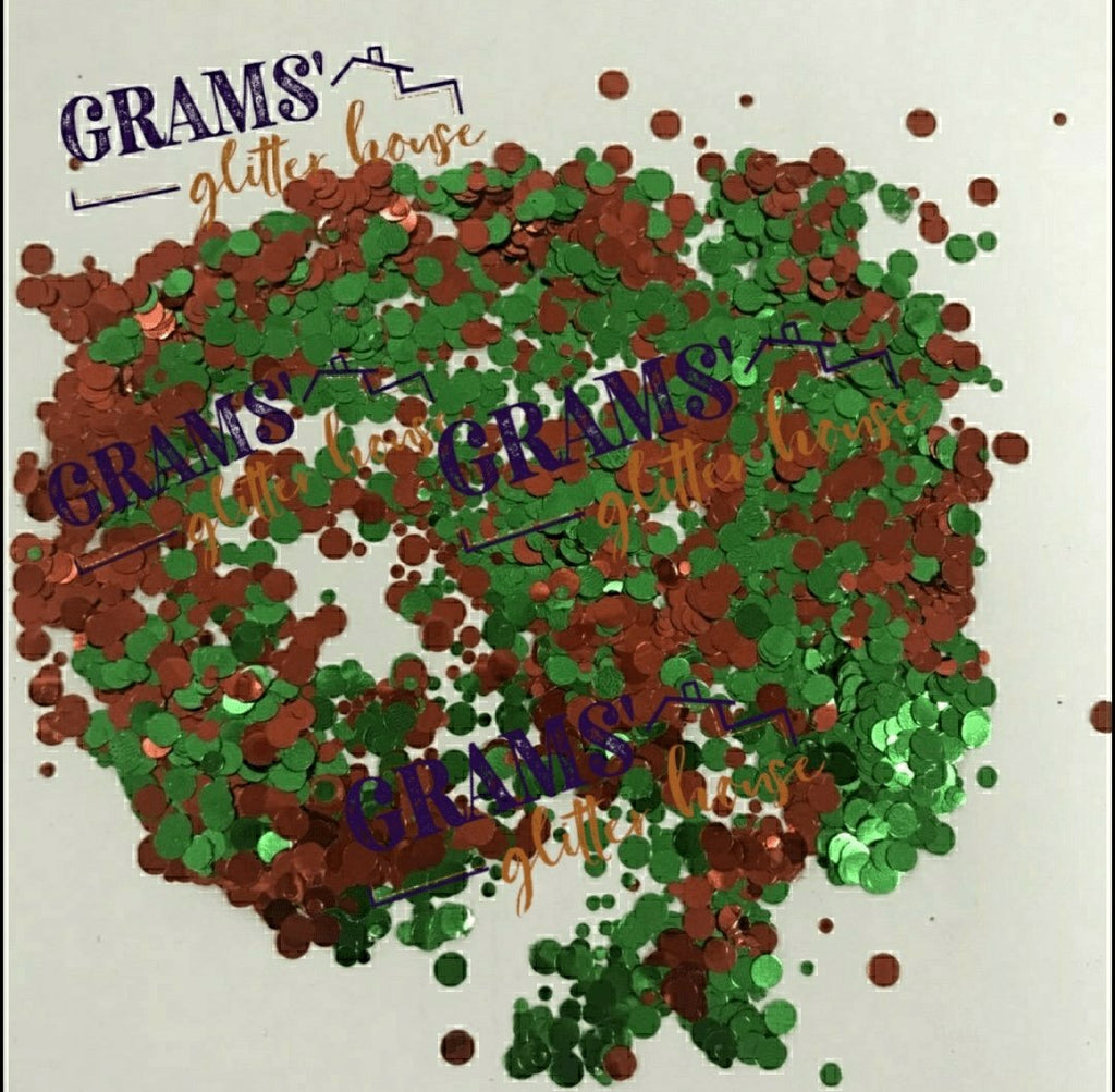 15 grams Grams' Glitter House Christmas Dots Polyester Glitter