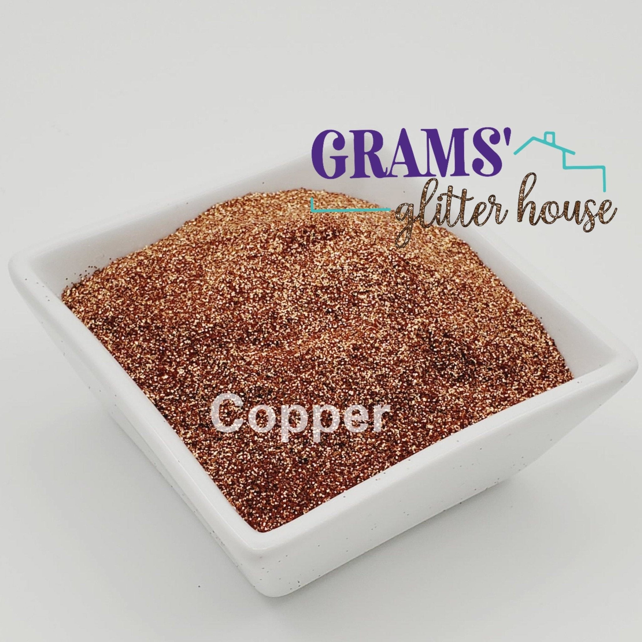 Grams' Glitter House Copper | Fine Glitter | Metallic Glitter Polyester Glitter