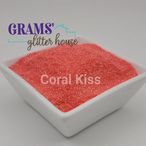 Grams' Glitter House Coral Kiss | Fine Glitter| Polyester Glitter