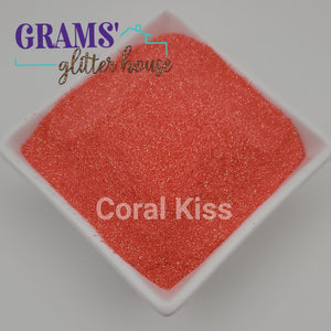 Grams' Glitter House Coral Kiss | Fine Glitter| Polyester Glitter