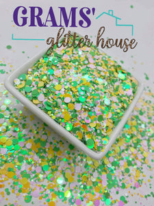 15 grams Grams' Glitter House Easter Dots Polyester Glitter