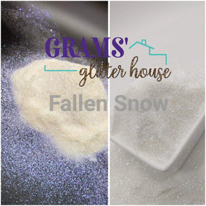 2 oz Grams' Glitter House Fallen Snow Polyester Glitter