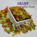 15 Grams Grams' Glitter House Fleur-de-lis Shaped Glitter | Holographic Polyester Glitter