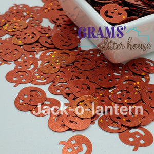5 grams Grams' Glitter House Jack O'Lanterns Polyester Glitter