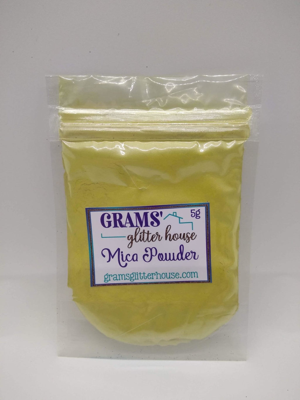 Lemon 28 Grams' Glitter House Lemon Mica Powder Pigment