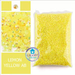 3mm Grams' Glitter House Lemon Yellow Jelly Rhinestones - PRE-ORDER Rhinestones