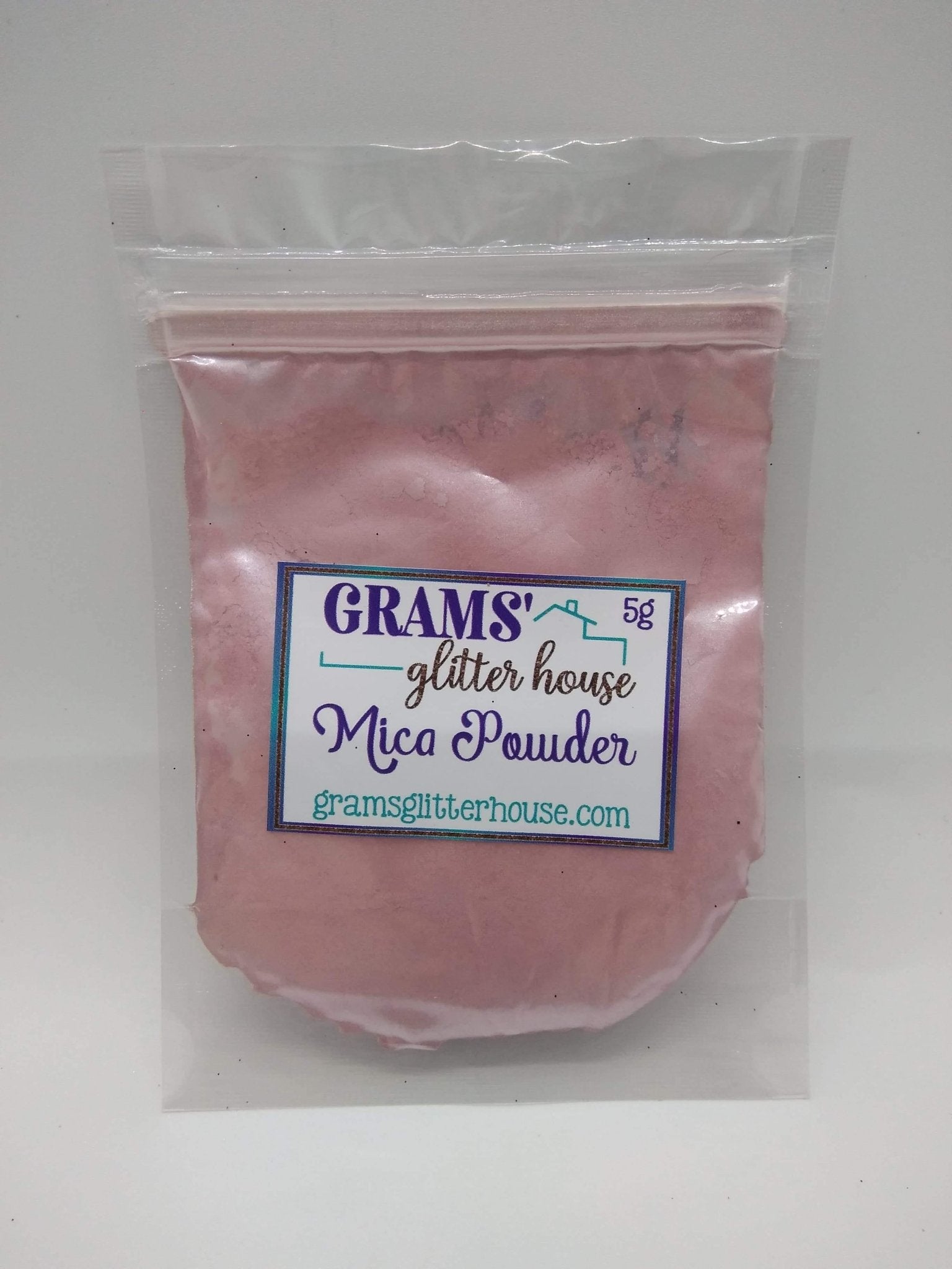 Light Pink 37 Grams' Glitter House Light Pink Mica Powder pigment