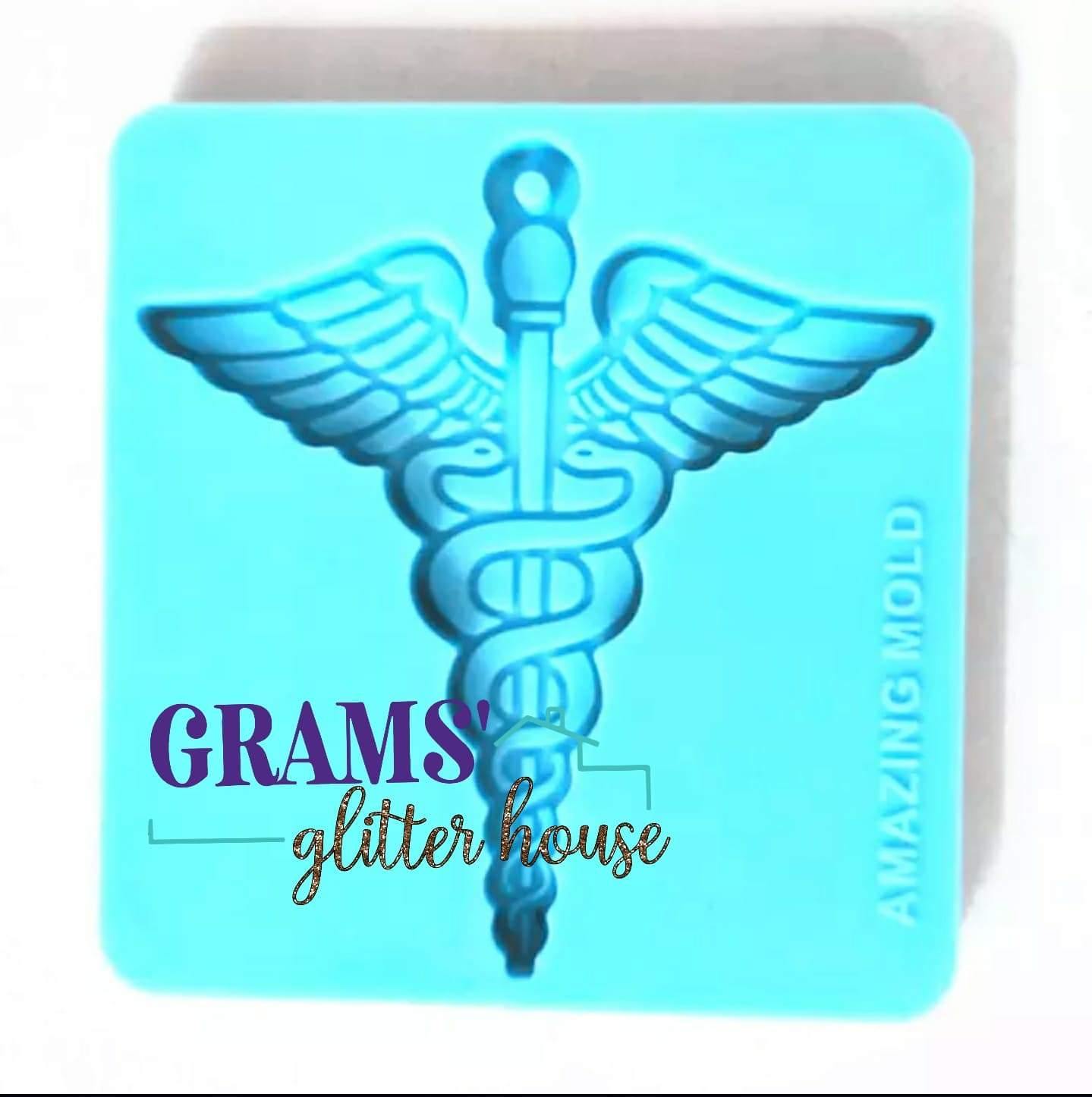 Medical Symbol Keychain Mold - Grams' Glitter House