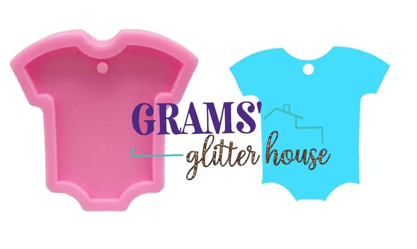 Onesie Keychain Mold - Grams' Glitter House