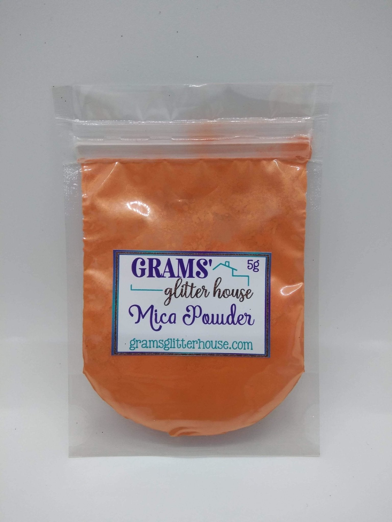 Orange 13 Grams' Glitter House Orange Mica Powder Pigment