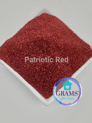 Grams' Glitter House Patriotic Red | USA RED | Flag Polyester Glitter