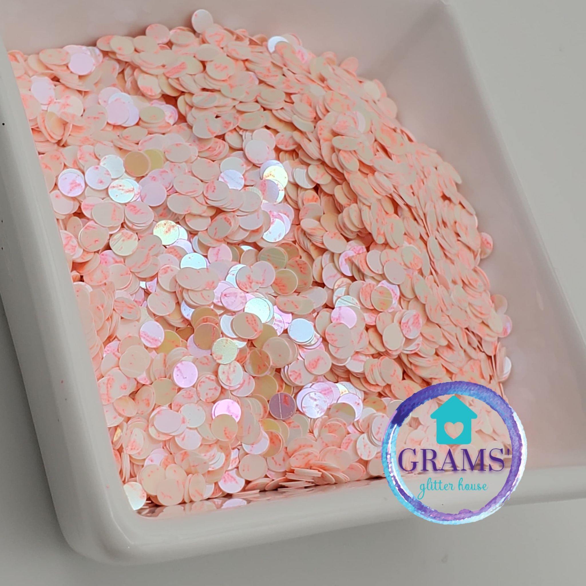 Grams' Glitter House Peach Bliss Dots Polyester Glitter