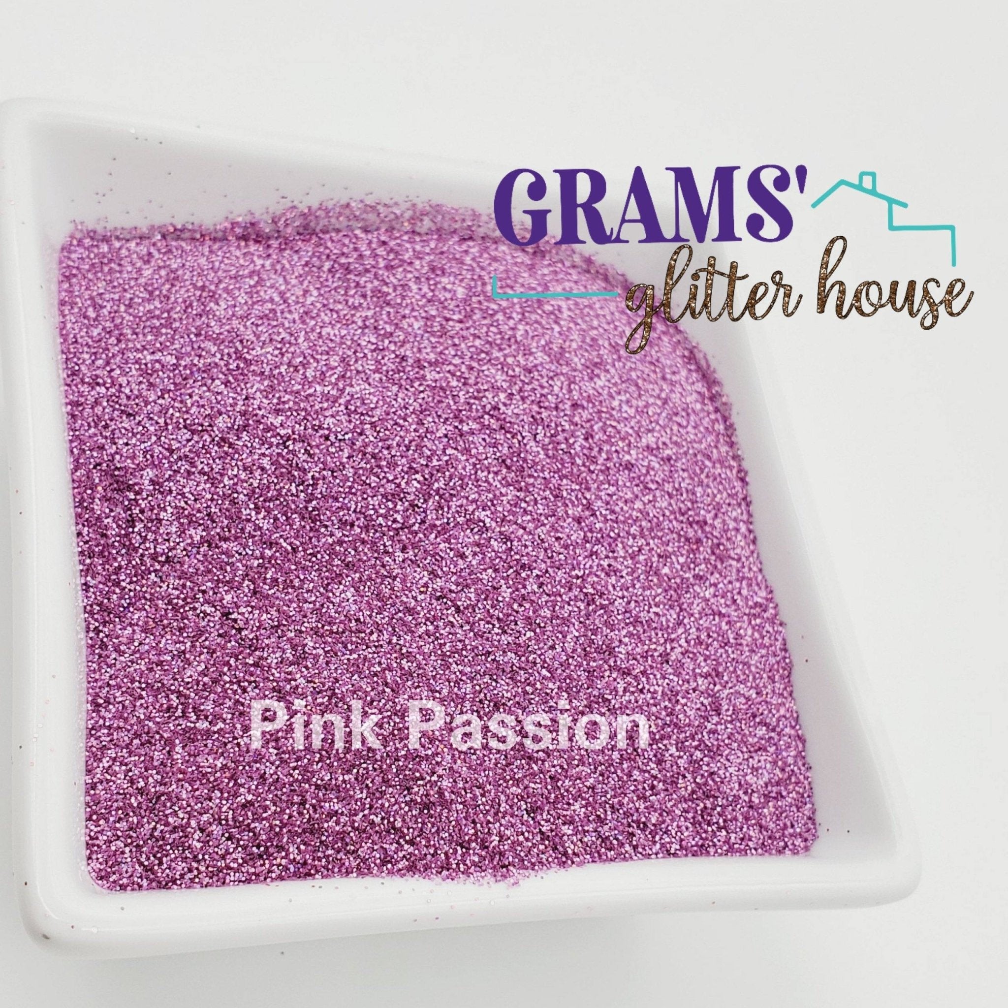 Grams' Glitter House Pink Passion Polyester Glitter