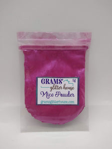 Raspberry 42 Grams' Glitter House Raspberry Mica Powder pigment