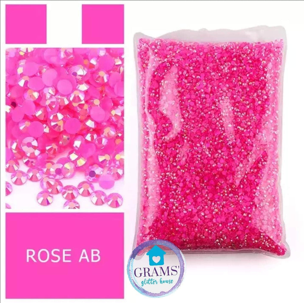 3mm Grams' Glitter House Rose Jelly Rhinestones - PRE-ORDER Rhinestones