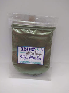 Sage 27 Grams' Glitter House Sage Mica Powder pigment
