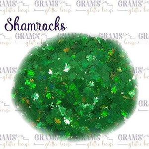 15 gram Grams' Glitter House Shamrocks Polyester Glitter