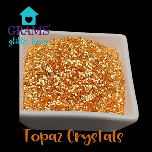 Grams' Glitter House Topaz Crystals Polyester Glitter