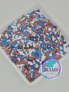 Grams' Glitter House USA Man Chips Polymer flakes