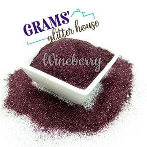 2 oz Grams' Glitter House Wineberry Polyester Glitter